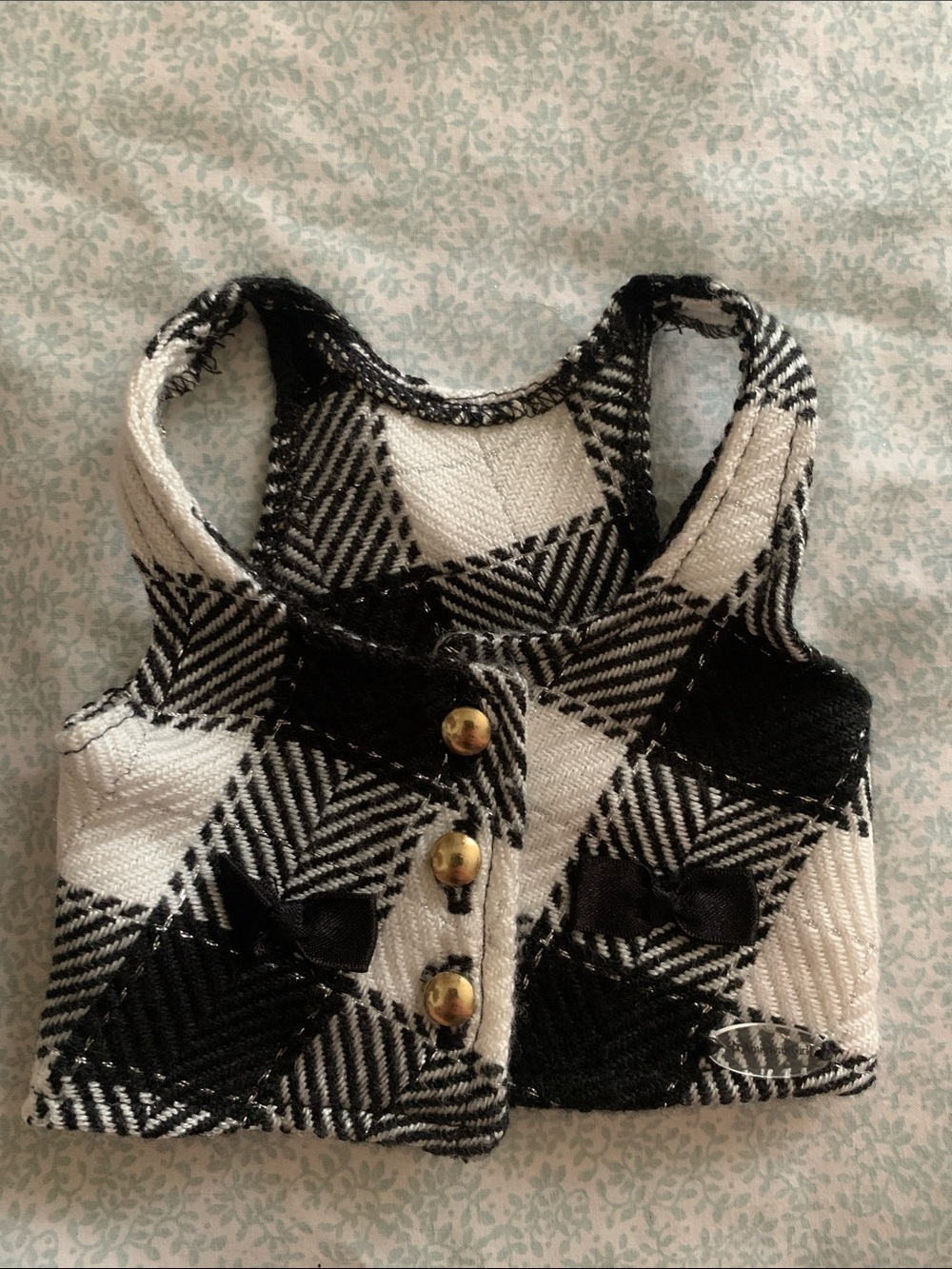American Girl Mix and Match City Plaid Vest